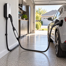 VOLGOO EV charging extension cable adding reach in a garage