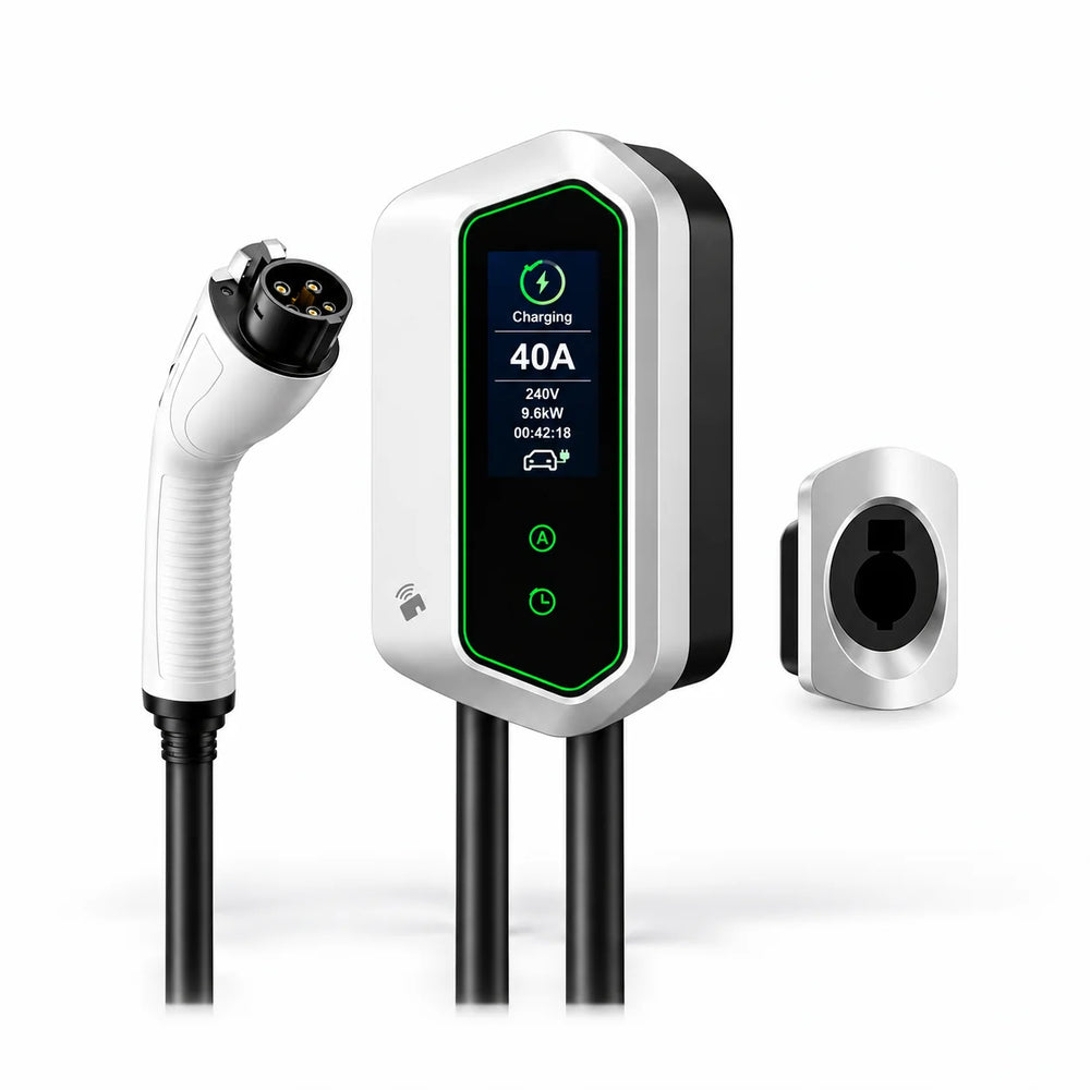VOLGOO 40A smart Level 2 wall charger with active charging status display