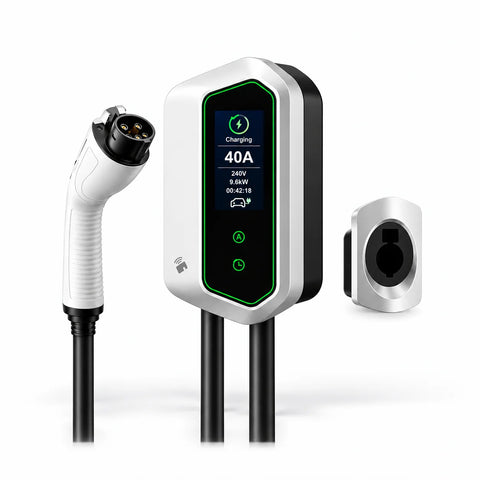 VOLGOO 40A smart Level 2 wall charger with active charging status display