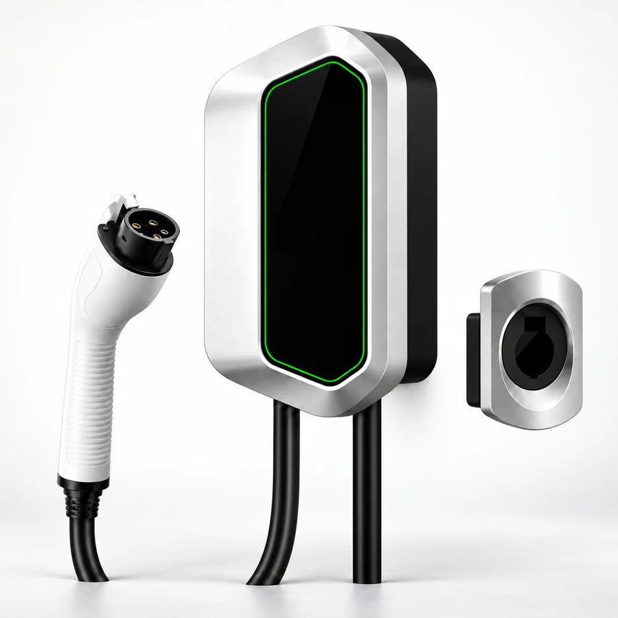 VOLGOO wall-mounted EV charger studio view